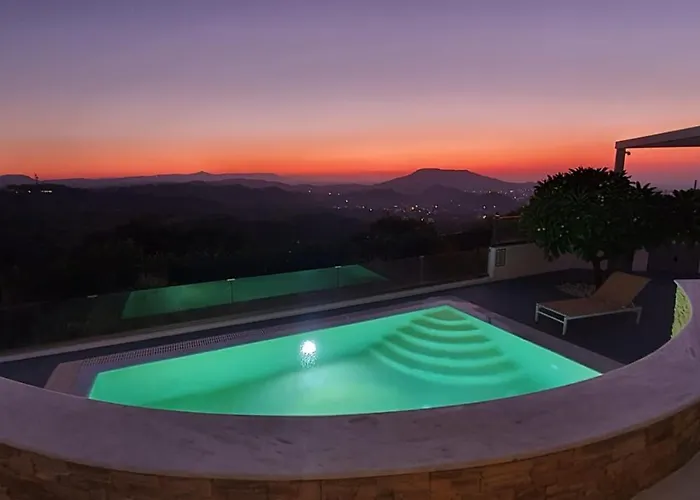 Kalithea-Hills Villa With Pool For 8 Up To 12 In Rhodes Town